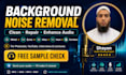 remove background noise, echo, wind, hum, and clean audio