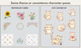 create custom illustrations, clipart and character sheets
