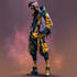 cyberpunk hacker character art