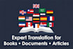 professionally translate books, documents and articles