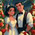 draw cartoon disney couple portrait