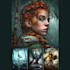create fantasy card game art and book illustrations