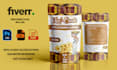 create a coffee bag, packaging and label sticker design in 24 hours