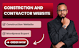 design construction, contractor, roofing and remodeling website
