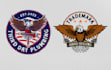 design usa flag, american, patriotic logo