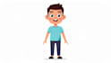 draw a vector 2d character, cartoon character