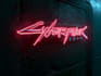 do glitchy cyberpunk logo for you need