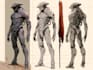 draw robot and mech design