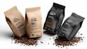 design coffee bag packing with 3d labels