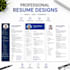 design a modern professional resume CV in canva