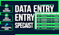 do fast and accurate data entry and spreadsheet work