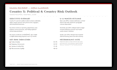 write a political risk report