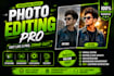 do professional photo retouching and video editing
