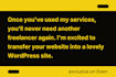 convert clone or transfer wix, weebly, webflow, squarespace to wordpress website