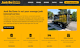 design junk removal website dumpster website hauling website
