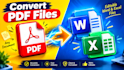 convert PDF files into editable word and excel