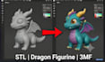 color split slice 3d model convert stl and 3mf for bambu studios and 3d printing