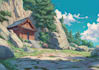 make anime backgrounds and environment art