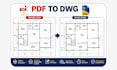 convert PDF to dwg autocad, dfx best cad conversion service