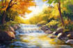 paint landscape in oil painting