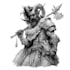 draw dark art illustration with engraving style