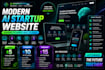 build a modern ai startup website