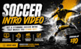 create soccer football logo intro video