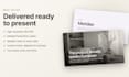 design a premium pitch deck in PDF and editable powerpoint