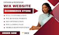 create wix website, wix website redesign, wix website design and redesign