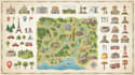 design custom map icons, landmarks and illustrated map assets