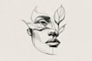 create minimalist line art tattoo with my style