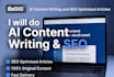 ai optimized SEO blog posts and articles