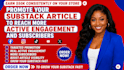 promote your substack article to reach more active engagement and subscribers