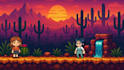 create pixel art parallax background pixel landscape environment pixel scene art