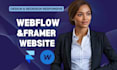 design, redesign webflow website framer website, landing page website developer