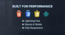 engineer a premium and high performance HTML5 and css3 single page website