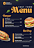 design modern restaurant cafe pizza menu PDF canva
