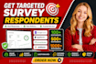 get targeted respondents for online surveys and questionnaires