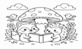 create a custom kids coloring book page or book cover
