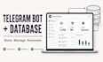 create a telegram bot with database integration