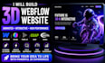 build spline animation, 3d webflow animated, animation cryto 3d website three js