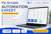 build a custom airtable CRM, automation, dashboard and database