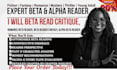 beta read critique, romance beta reader, beta reader fantasy, alpha beta reader