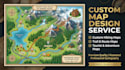 create custom trail maps, travel itinerary maps, and location illustrations