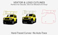 create cutlines and die cut for your stickers or laser cutting