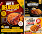 design delicious jollof waakye and restaurant food flyers