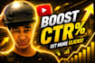 design 3 custom eye catching youtube thumbnails that boost CTR yt