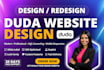 design and build a website using the duda website builder