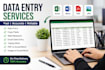 do accurate data entry, PDF to word, excel data entry and copy paste