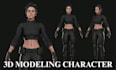 create realistic 3d characters for games and animation